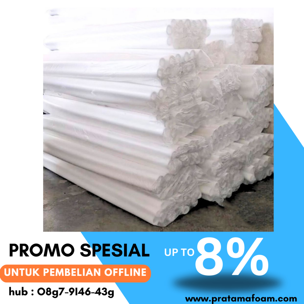 Juleashop Pipa Gabus Busa Bunga Elastis Dekorasi Pelaminan Panjang 2M Oasis Floral Foam