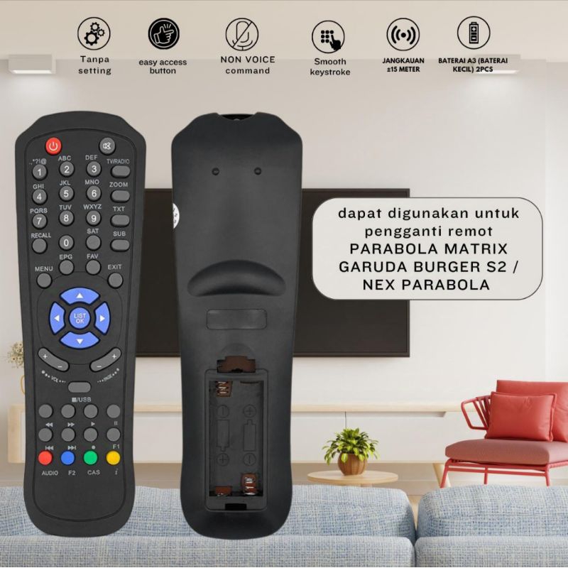 Remote receiver parabola Matrix