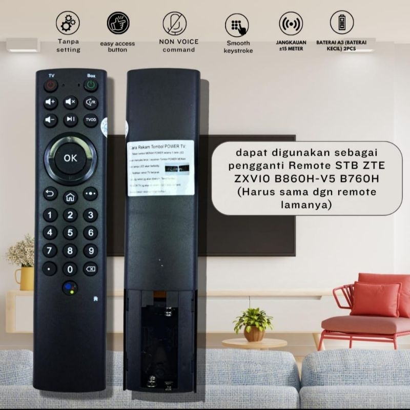 Remote STB ZTE Indihom V5 hitam