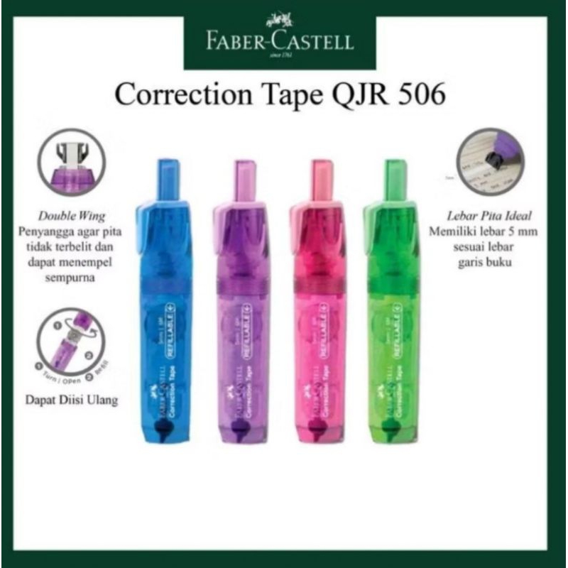 

TIP X FABER CASTELL QJR 506 / CORRECTION TAPE QJR 506 FABER CASTELL