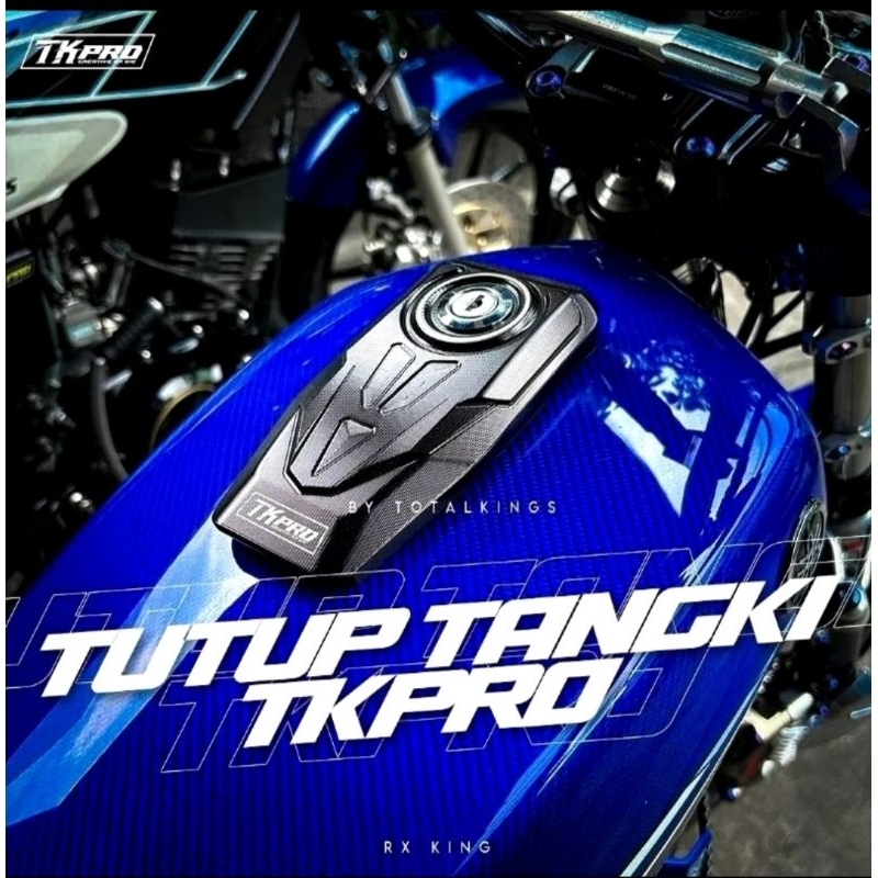 COVER TUTUP TANGKI RX KING HITAM & SILVER  TK PRO ORIGINAL