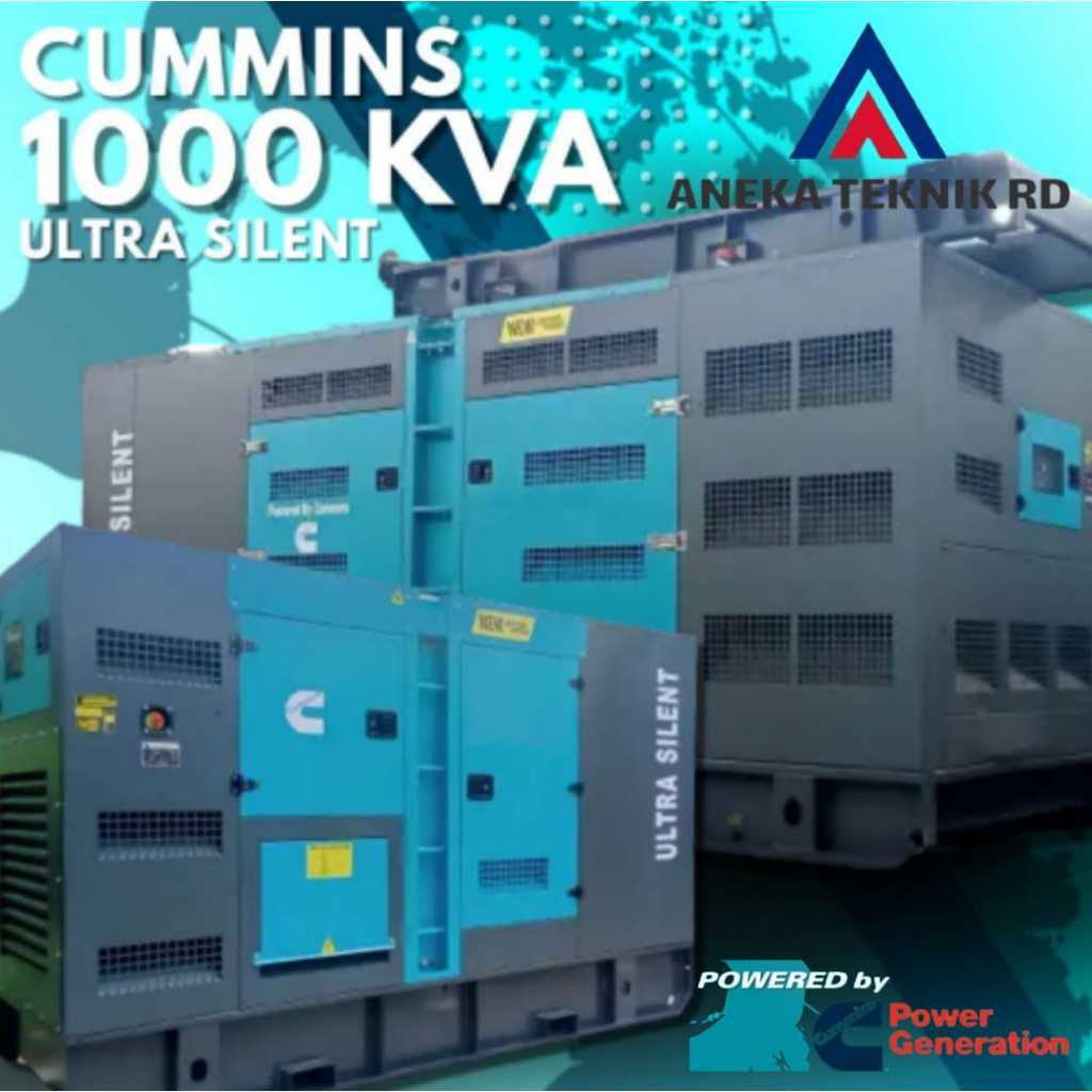 Genset 1000KVA Cummins Diesel - Ultra Silent
