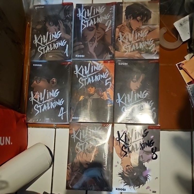 KILLING STALKING PHYSICAL BOOK <KOREAN> SET VOLUME 1-8 completed / lezhin comics official by koogi