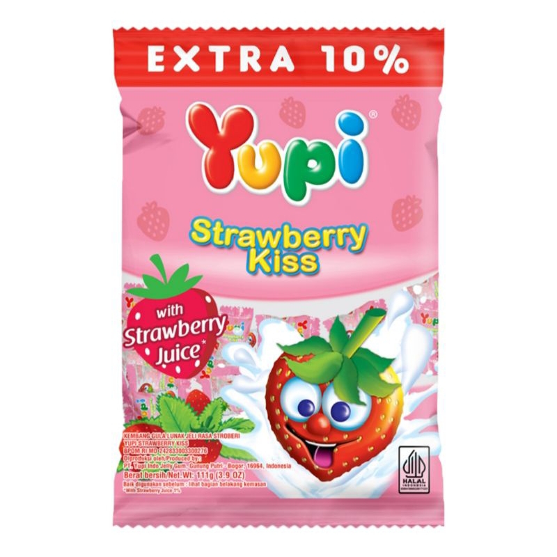 

Yupi Gummy Candies Strawberry Kiss 110 g