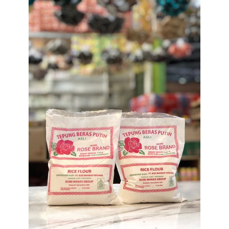 

Tepung Beras / Ketan Rose Brand Kemasan 500gr
