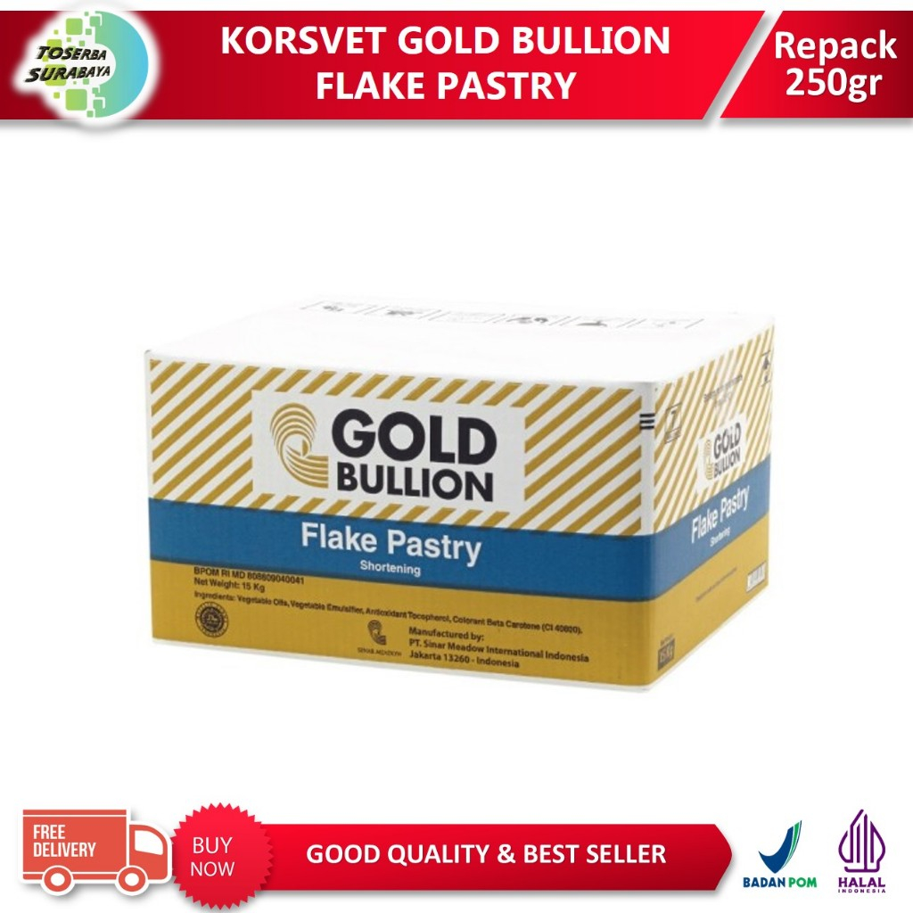 

KORSVET GOLD BULLION FLAKE PASTRY (SHORTENING) "250gr