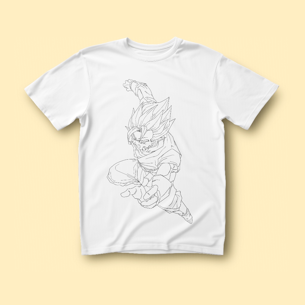 Kaos Dragon Ball Vegeto Lineart original FatBoB T-Shirt
