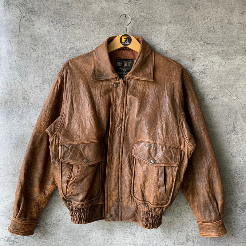 Flight Jacket Leather USA, Kulit