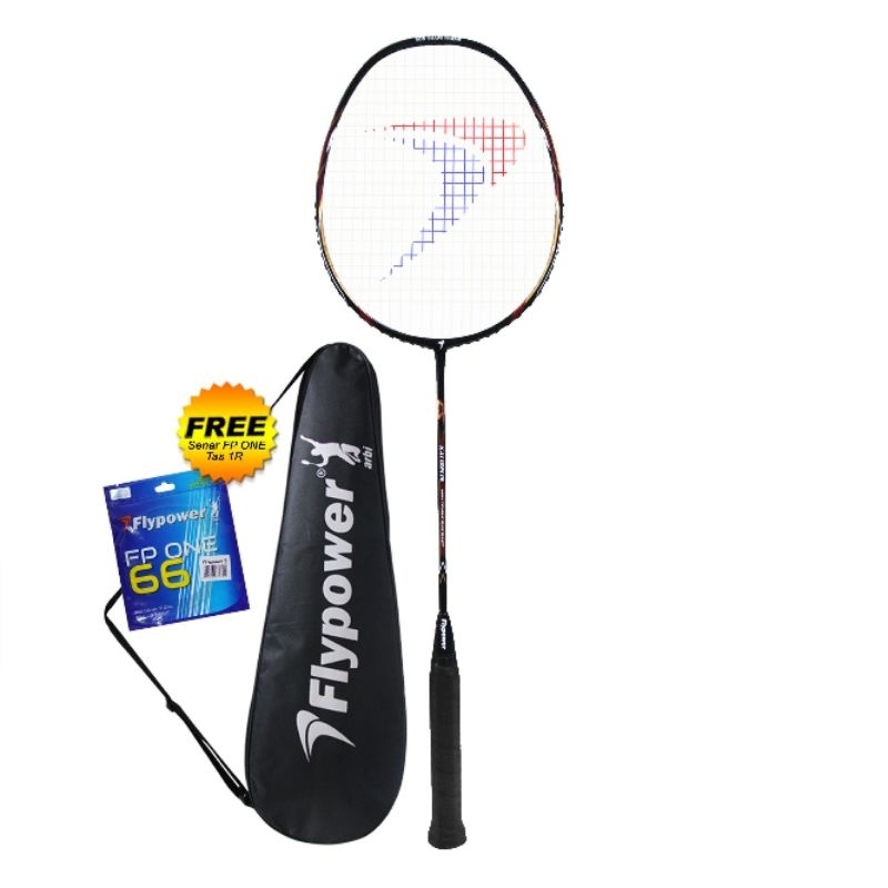 Flypower Kaligelis Raket Badminton - Black Red