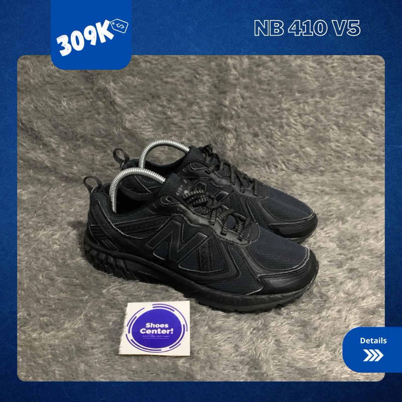 NEW BALANCE 410 V5 FULL BLACK KONDISI ISTIMEWA