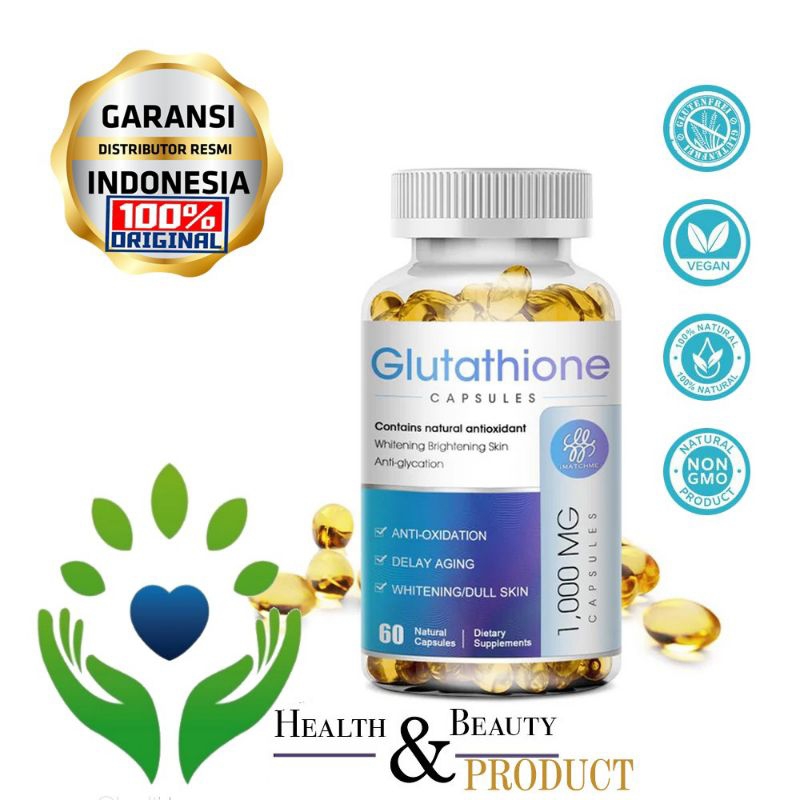 Glutathione Capsules Collagen Kapsul Glutathione Kolagen Suplemen Pemutih Kulit Kusam Sehat 120 Kaps
