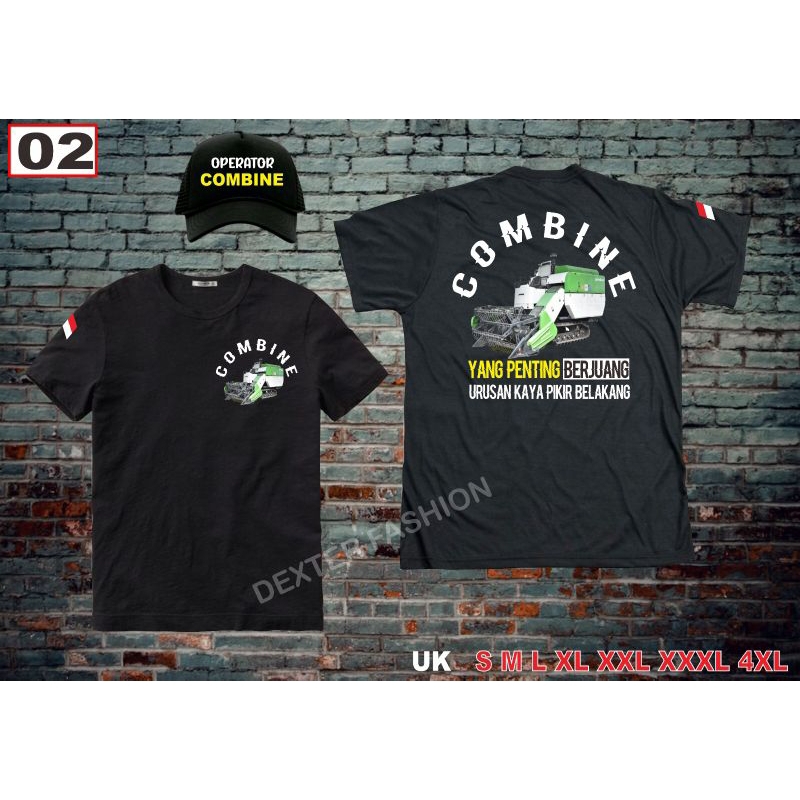 KAOS COMBINE HARVESTER INDONESIA BAJU COMBINE PRIA WANITA [BAHAN BERKUALITAS]