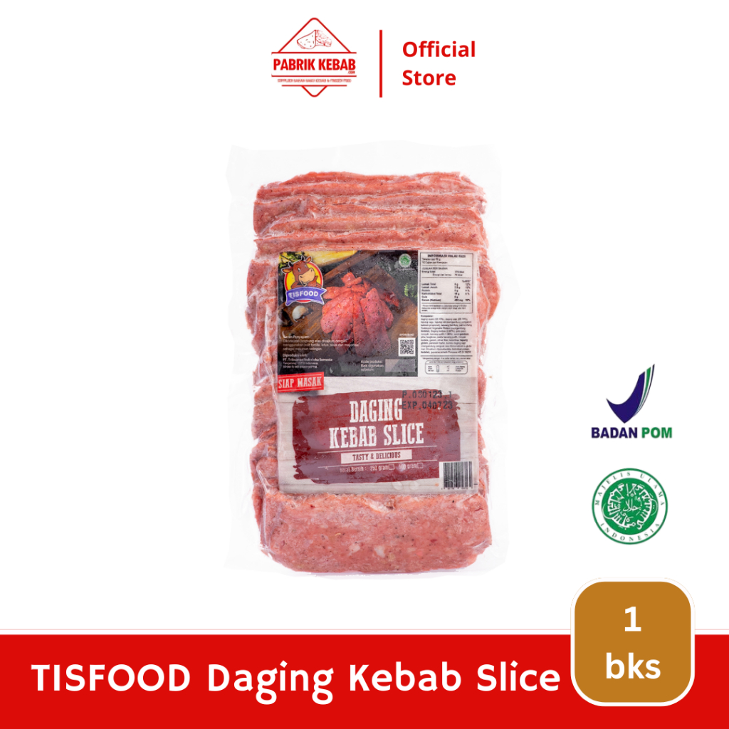 

TISFOOD Daging Kebab Slice Halal Daging Sapi Organik Premium