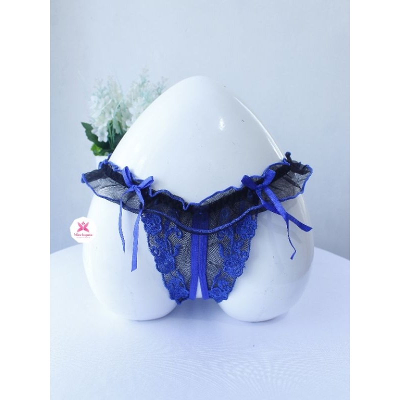 Gstring Seksi Gstring Open Crotch Celana Dalam Wanita G25 by Miss Isyana Gstring Transparan Celana D