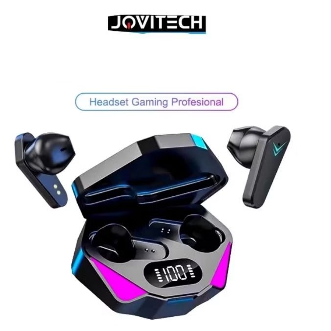 Jovitech TWS headset bluetooth T23 Gaming series bluetooth v 5.3 LED smart display