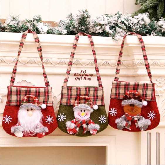 

Kantong Natal Bentuk Tas Cantik Untuk Hadiah Natal