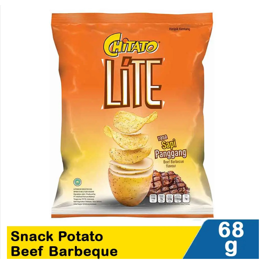 

Chitato Lite Snack Potato Beef Barbeque 68 Gram