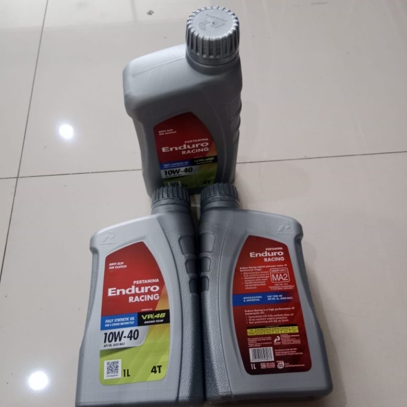 OLI ENDURO RACING 1 LITER OLI MESIN MEGAPRO, VERZA, CBR, VIXION SCORPIO BISON, SATRIA FU, SONIC