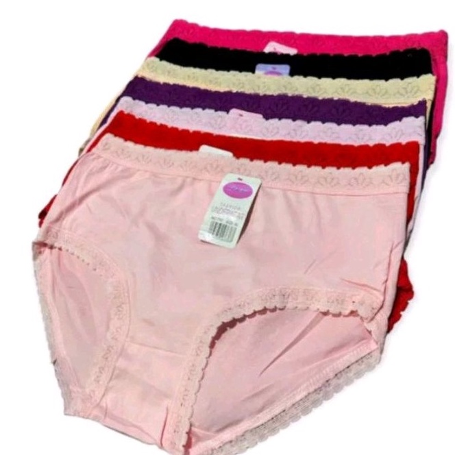 FG2 6PCS CELANA DALAM WANITA DEWASA FULL RENDA 717  CD WANITA FULL RENDA SIZE LXXL