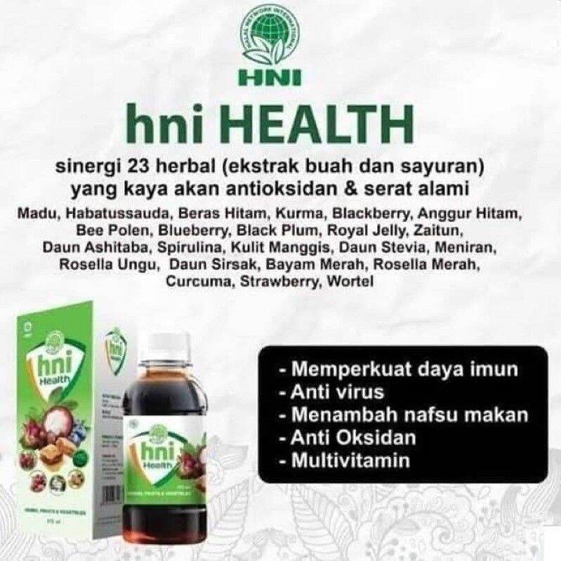 

EXTRA FOOD HNI HEALTH HPAI Suplemen Sayur dan Buah