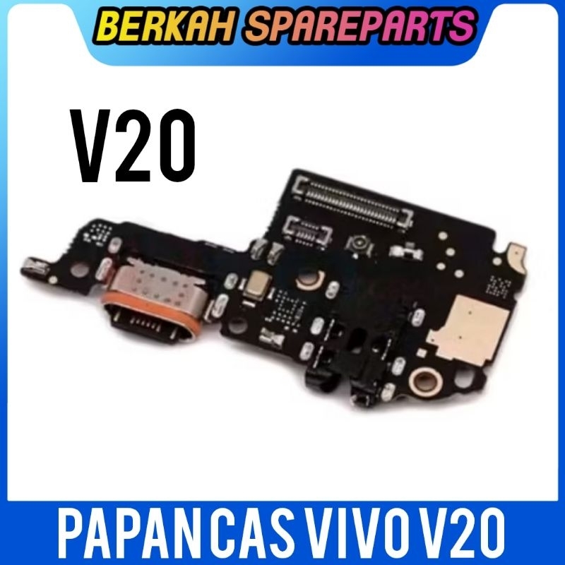 BOARD CHARGER PAPAN CAS VIVO V20 - KONEKTOR CAS VIVO V20 PLUG IN MIC ORIGINAL