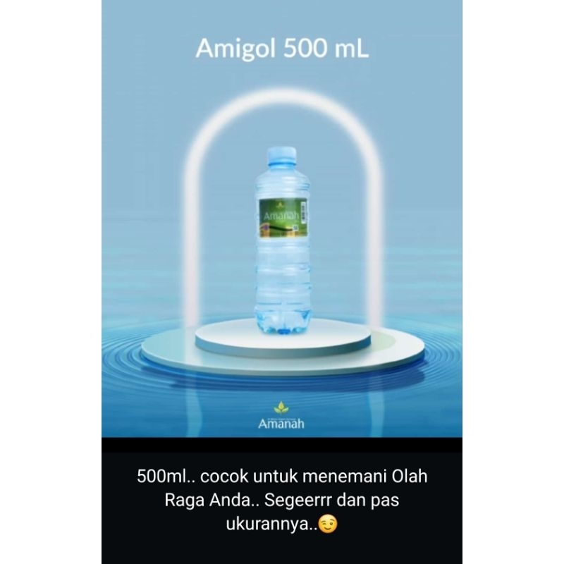 

Air Amanah botol 500ml 1 dus isi 28 botol area Jogja via Go send