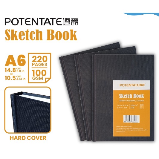

Murah Viral Buku Sketsa Potentate Hard Cover A6 Stitch Bound Sketchbook