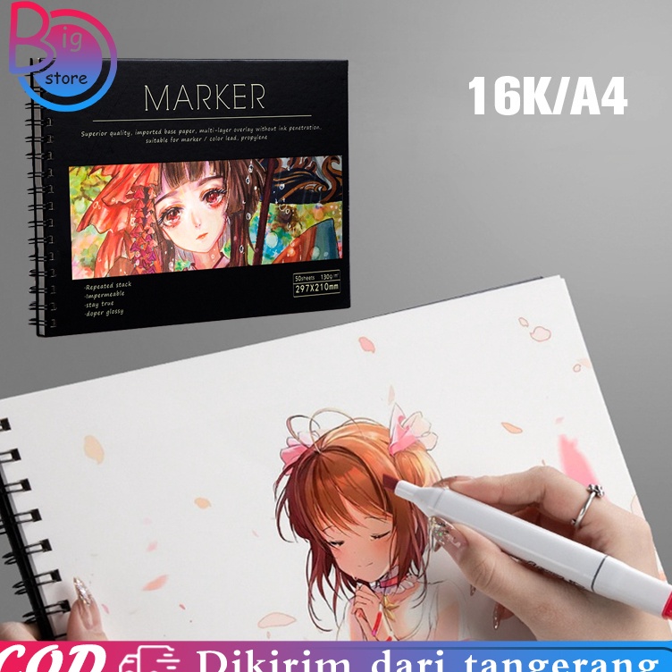 

Garansi Kualitas Marker Pad Sketchbook 5 Sheets No Penetration Drawing Paper Untuk Marker Pen