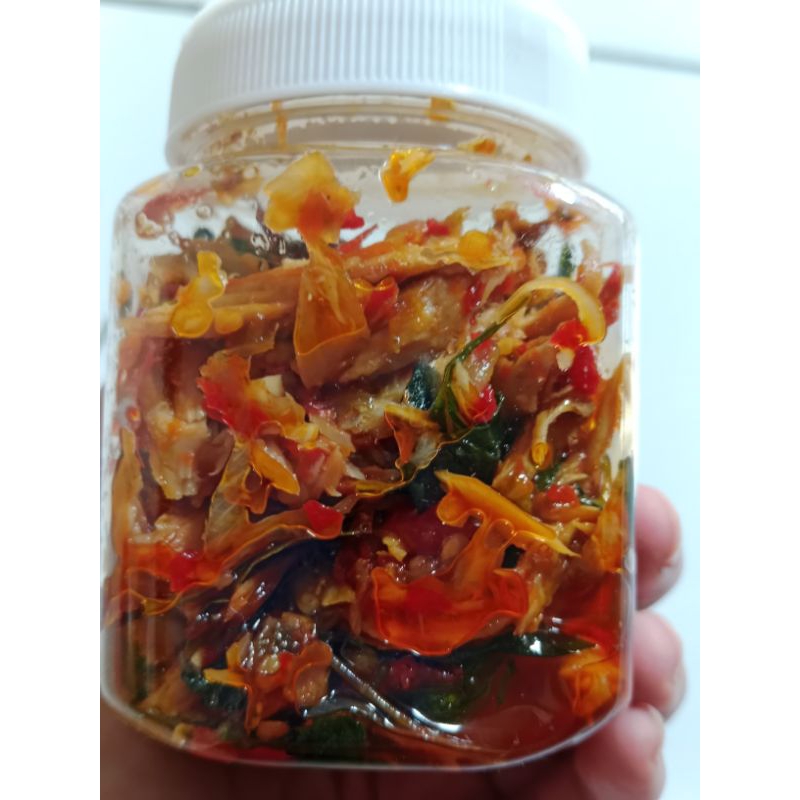 

sambel tongkol suwir daun kemangi