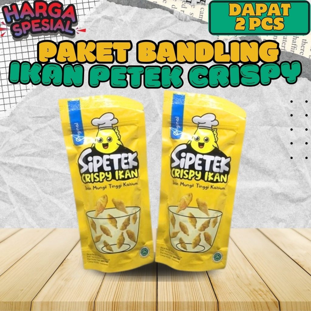 

PAKET BANDLING Sipetek Ikan Crispy Lauk Makan Baby Fish Cemilan Sehat Praktis No MSG Kemasan 50 gram