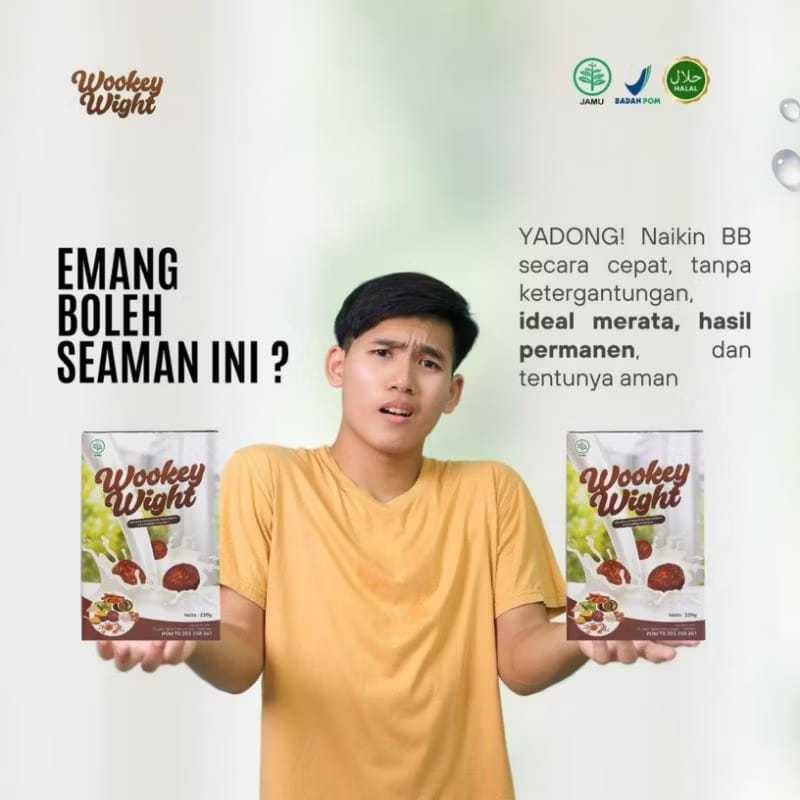 

Wookey Weight Coklat - Susu Penambah Berat Badan dan kesehatan