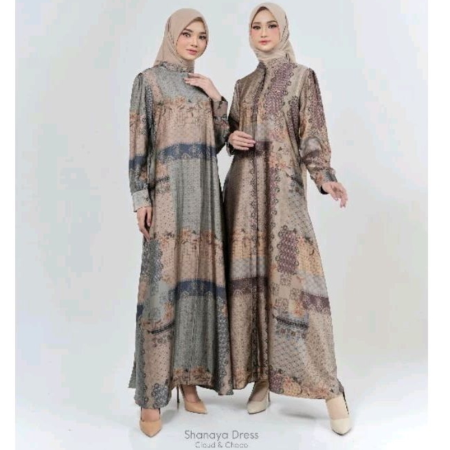 DYN - Shanaya Dress DYN CLOTHINGLINE Gamis Silk Premium Plisket