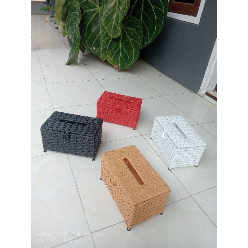 PROMO GROSIR TEMPAT TISU / TEMPAT TISU ROTAN SINTETIS / TEMPAT TISU ANYAMAN /TEMPAT TISU ESTETIK / T