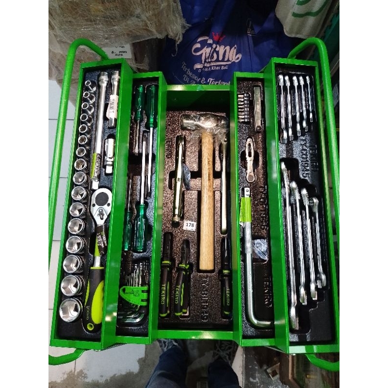 TEKIRO TOOLBOX SET 72 PCS - Paket toolset lengkap - Toolkit