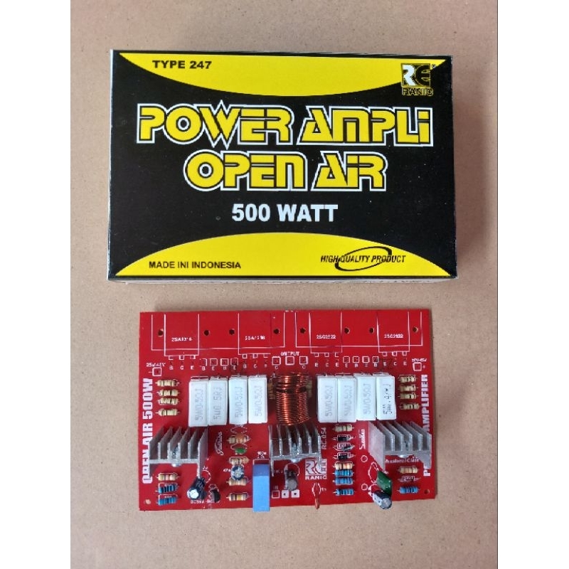 Kit Driver Power Amplifier Open Air 500 Watt Mono