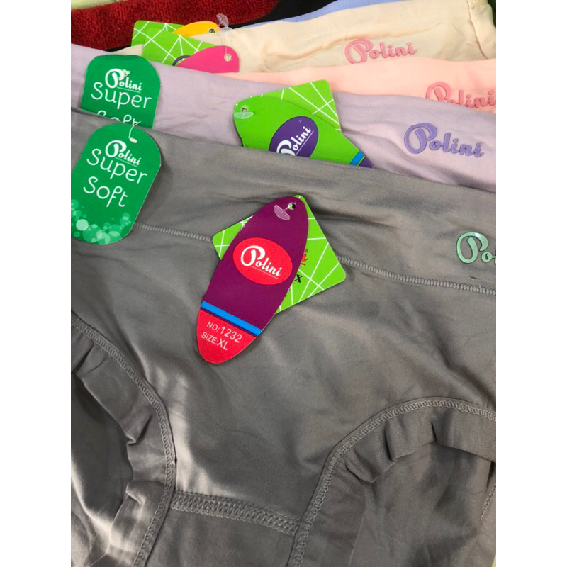 (1 lsn)CD perempuan celana dalam wanita cewek POLINI 1232 karet besar lebar