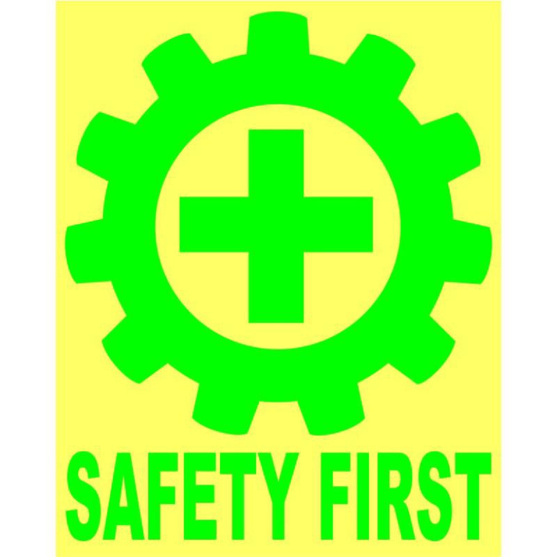 

stiker safety first 6x7