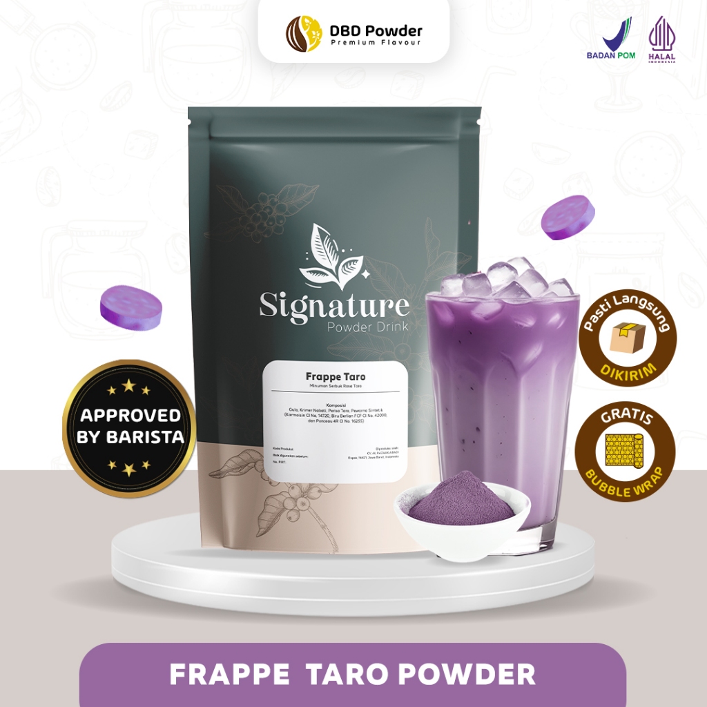 

Powder Frappe Taro - Bubuk Minuman Taro