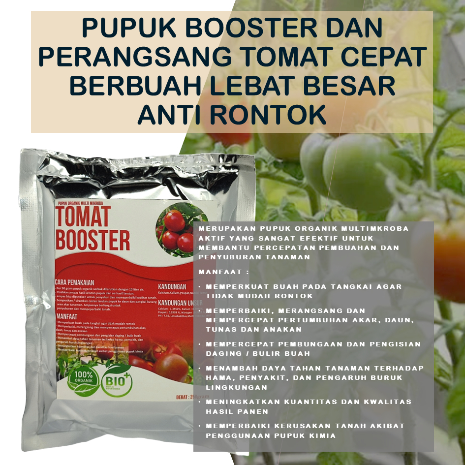 PUPUK ORGANIK BOOSTER TOMAT, Pupuk Tanaman Tomat