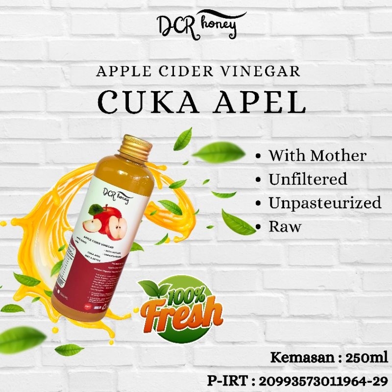 

DCR Honey - Cuka Apel Original Premium 250ml With Mother Cider Vinegar