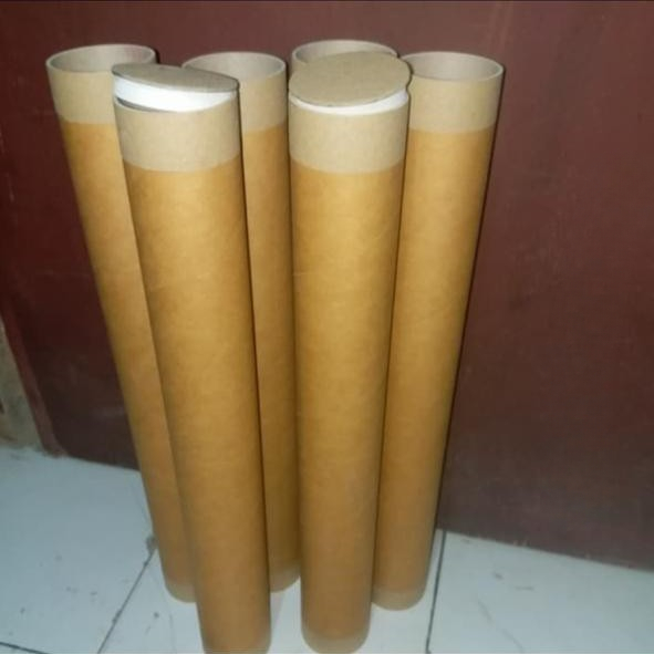

Tabung Karton Tube Core Tutup Kones Packing Sticker