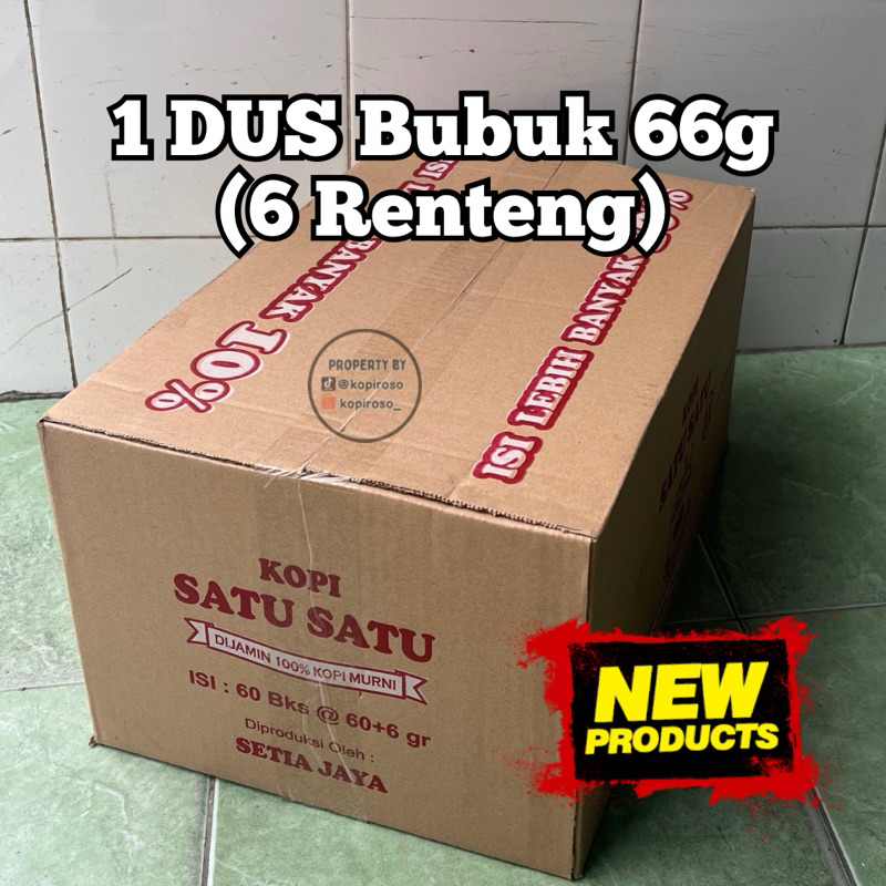 

1 Dus Kopi Bubuk Renteng 66g Kopi 11 Kopi Bubuk Renteng Satu Satu 100% Kopi Murni Kopi Satu Satu Kopi Satusatu Kopi Satu-Satu