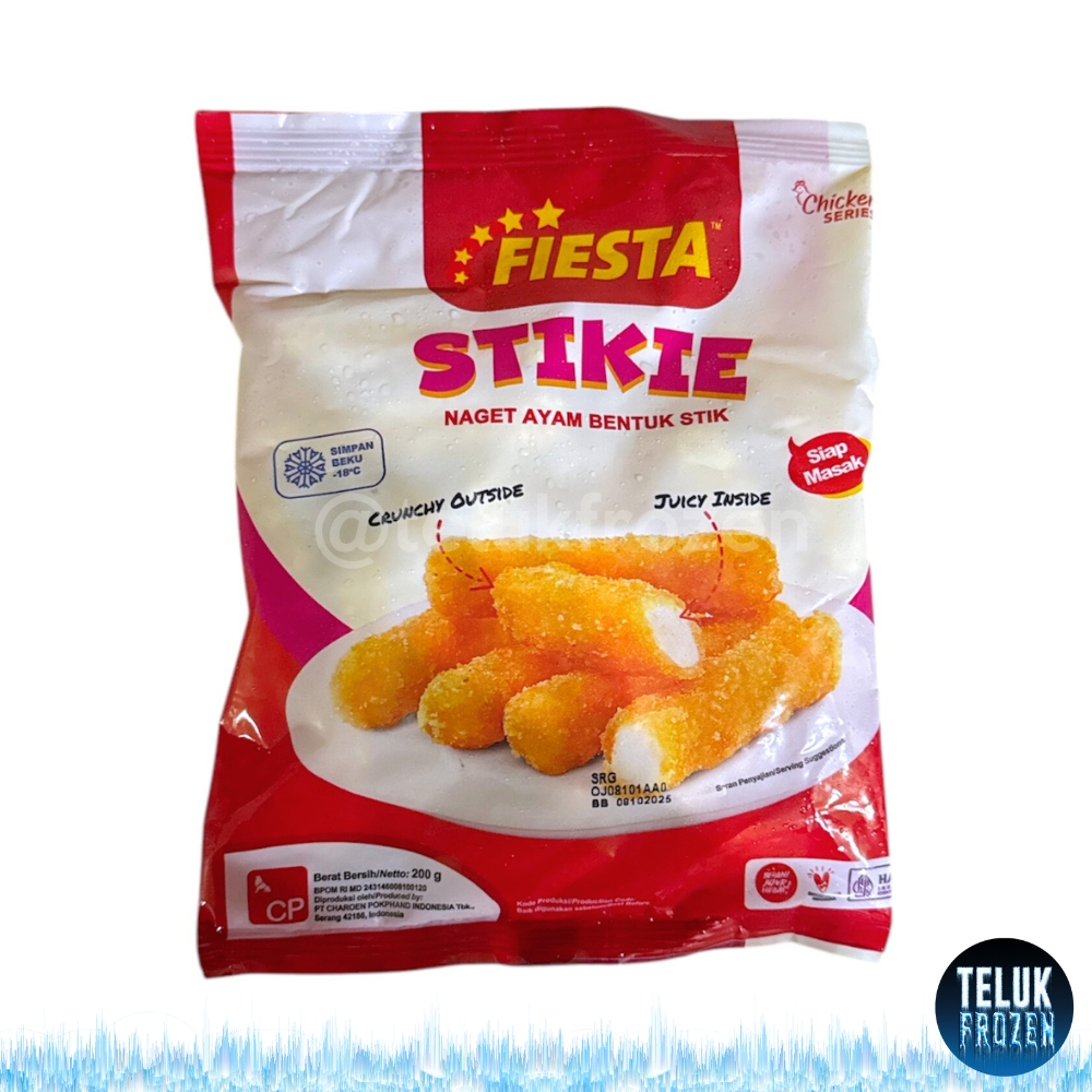 

Fiesta stikie 200 gr / chicken nugget 200g gram / naget daging ayam olahan halal nuget stik stick premium