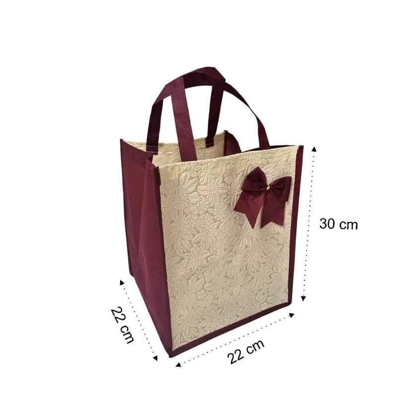 

Tas hampers / tas hajatan /tas piya embos kombinasi 22x22x30