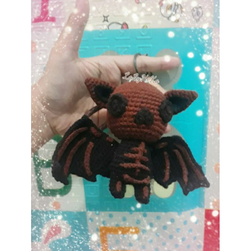 boneka rajut kelelawar/boneka halloween