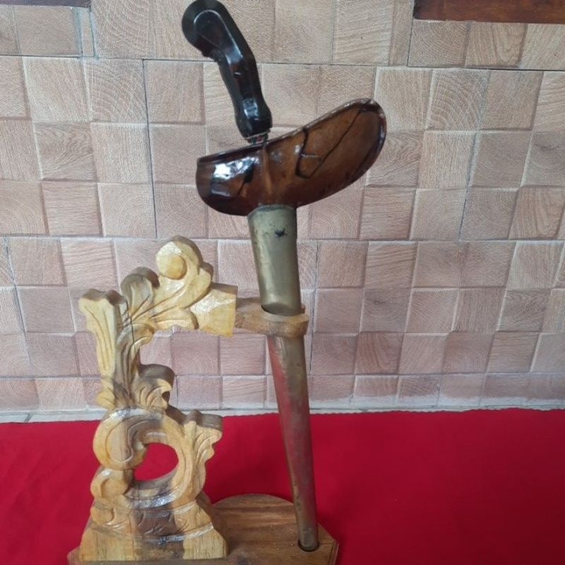 Keris  Jalak Tilam Sari Sepuh,Pamor Pulo Tirto,Wos Wutah