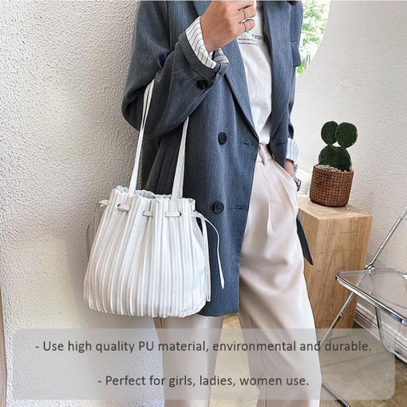 Gratis Zara white bucket bag / tas serut putih zara