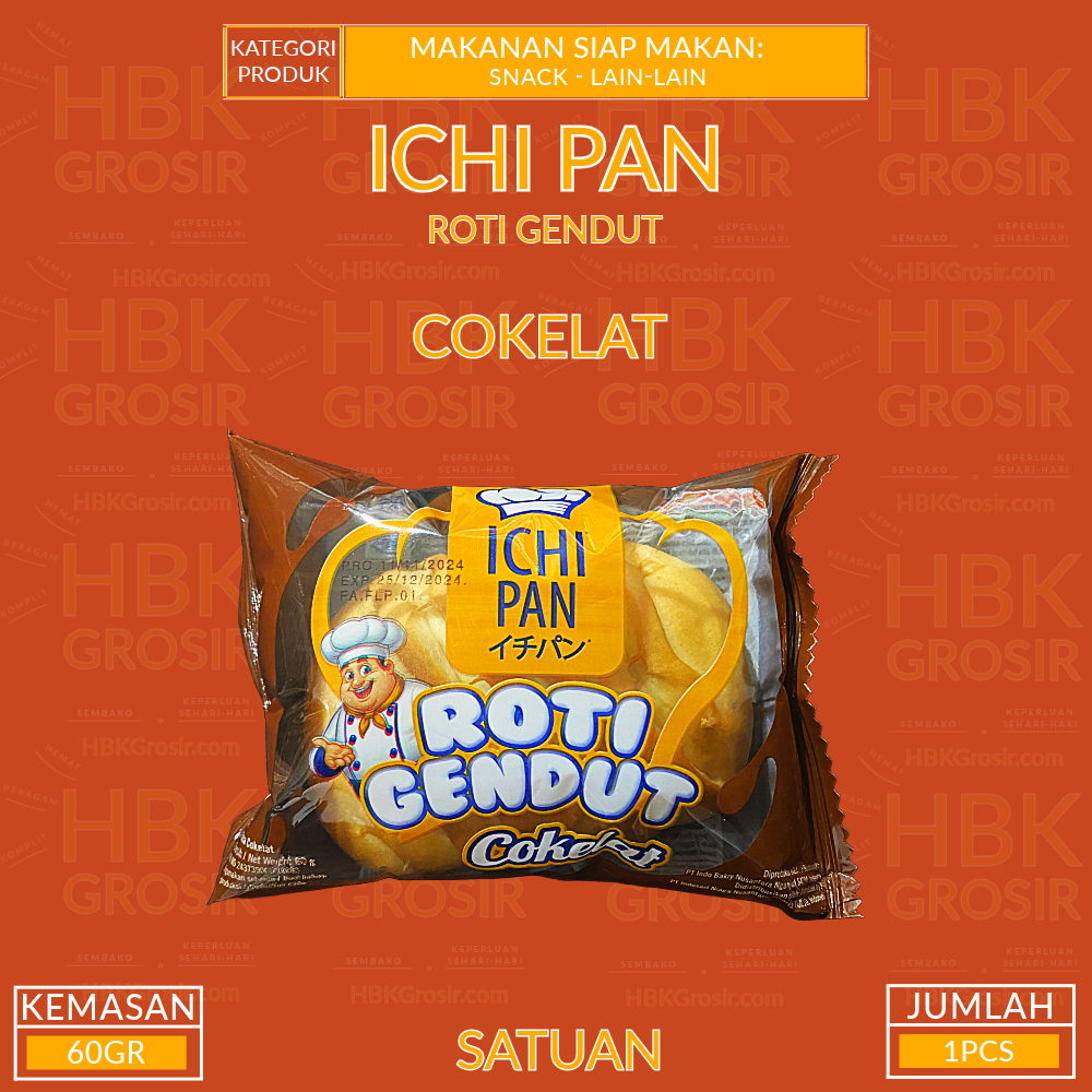 

Roti Gendut Ichi Pan Rasa Cokelat