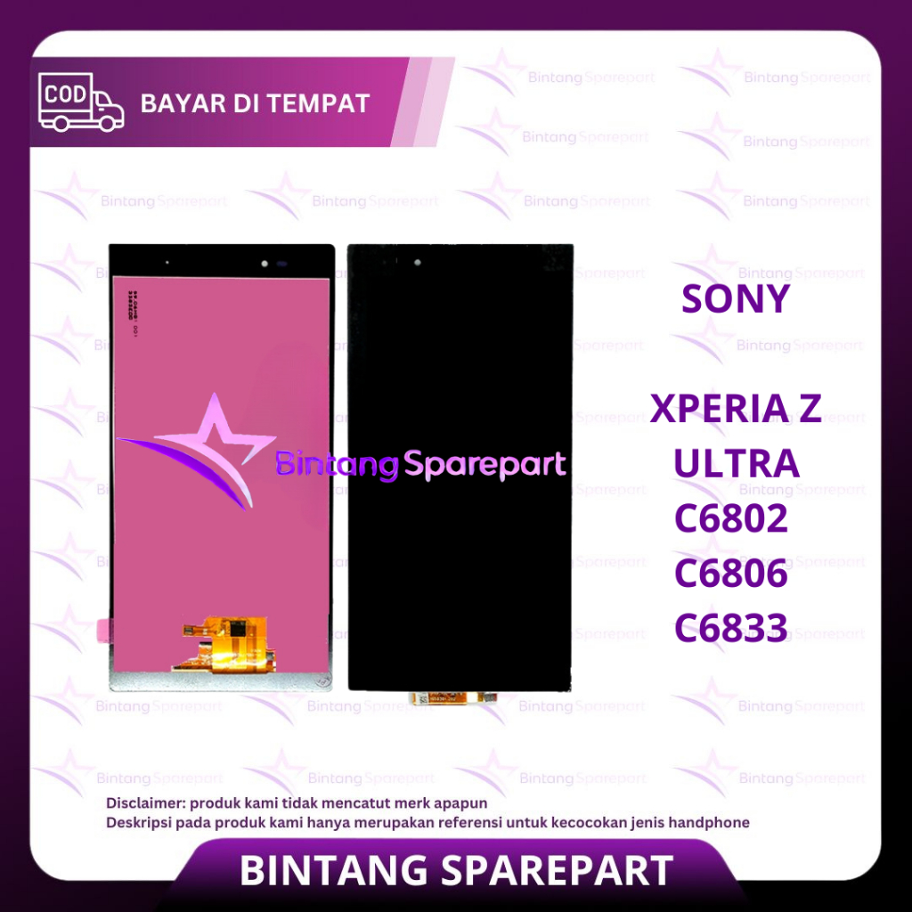 LCD TOUCHSCREEN SONY XPERIA Z ULTRA / C6802 / C6806 / C6833