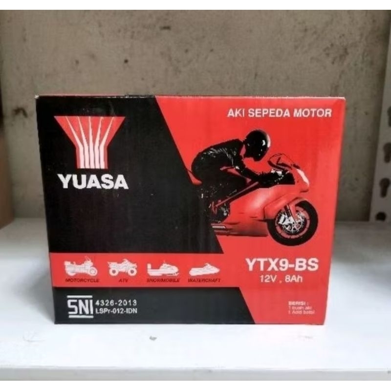 YUASA | YUASA YTX9 | AKI SEPEDA MOTOR | AKI MURAH SURABAYA